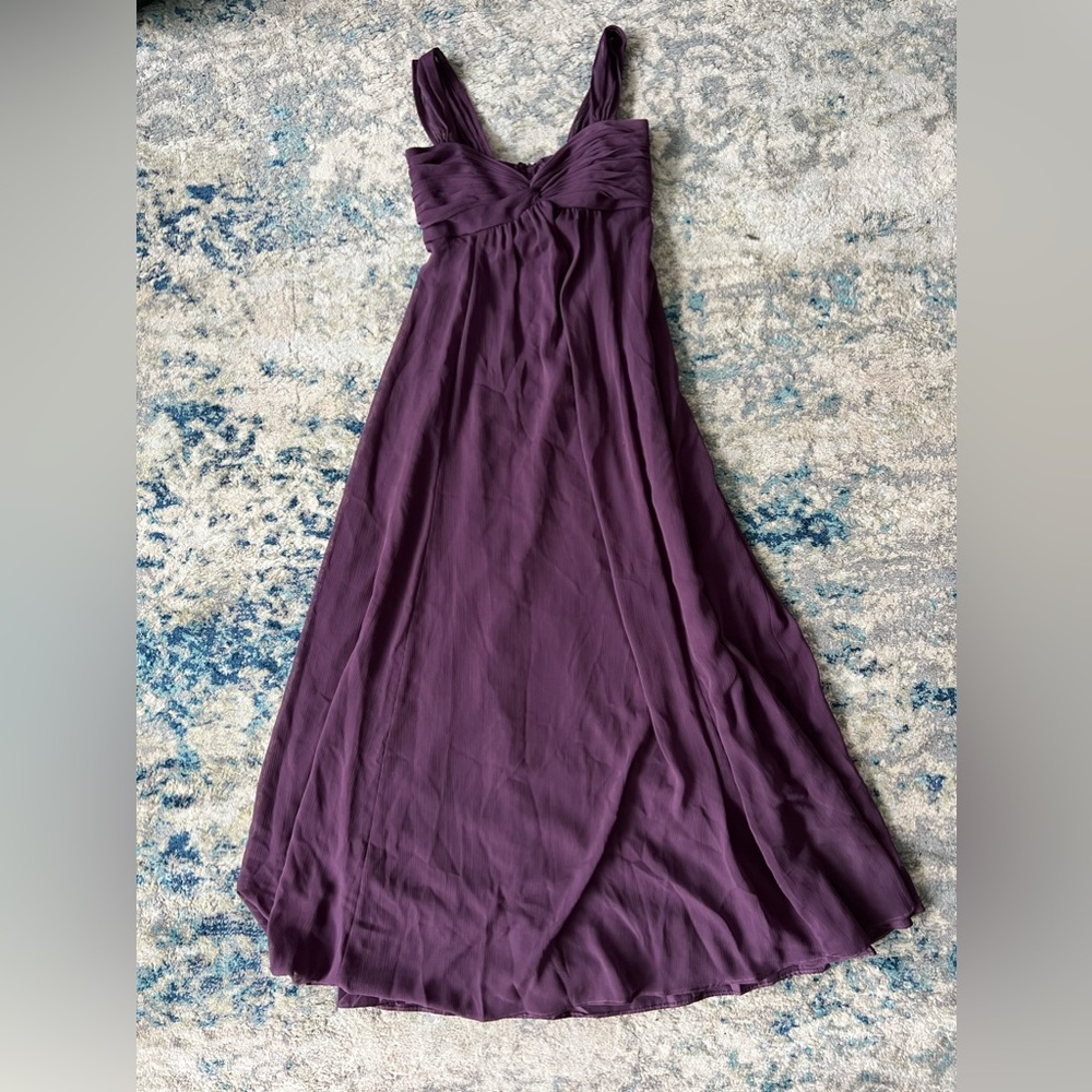 David’s Bridal Purple Maxi Dress